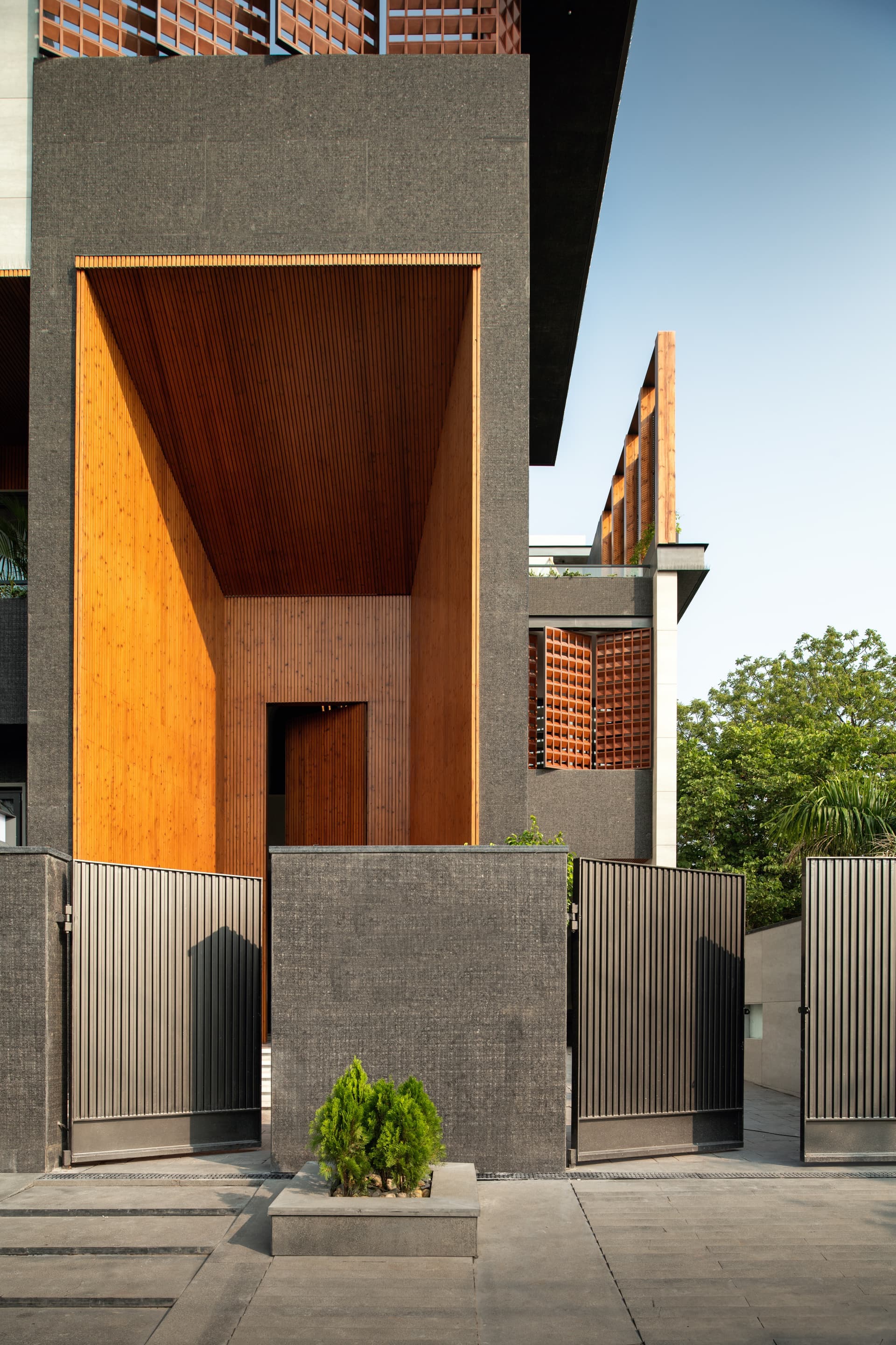 Modern luxury entrance lobby